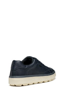 Geox Men Navy U Spherica Ecub-1.1 B Abx Lace-up Leather Sneaker | Derimod Geox Men Navy U Spherica Ecub-1.1 B Abx Lace-up Leather Sneaker | Derimod