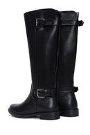Women's Black Zippered Buckle Boots | Derimod Women's Black Zippered Buckle Boots | Derimod