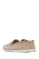 Erkek Bej Nubuk Deri Casual Loafer | Derimod Erkek Bej Nubuk Deri Casual Loafer | Derimod