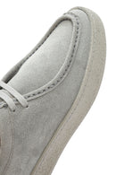 Men's Gray Lace-up Suede Leather Casual Shoes | Derimod Men's Gray Lace-up Suede Leather Casual Shoes | Derimod