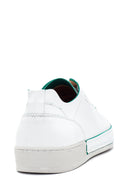Men's White Leather Sneaker | Derimod Men's White Leather Sneaker | Derimod