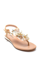 Women's Seashell Detailed Flip Flops Sandals | Derimod Women's Seashell Detailed Flip Flops Sandals | Derimod