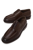 Male Brown Lace-up Thick-Soled Leather Casual Shoes | Derimod Male Brown Lace-up Thick-Soled Leather Casual Shoes | Derimod