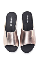 Women's Wedge Heeled Slippers | Derimod Women's Wedge Heeled Slippers | Derimod