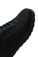 Men's Black Nubuck Leather Casual Shoes | Derimod Men's Black Nubuck Leather Casual Shoes | Derimod