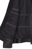 Mateo Men's Black Leather Jacket | Derimod Mateo Men's Black Leather Jacket | Derimod