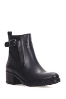Women's Belted Leather Boots | Derimod Women's Belted Leather Boots | Derimod