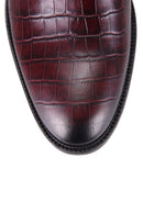 Men's Crocodile Patterned Leather Shoes | Derimod Men's Crocodile Patterned Leather Shoes | Derimod