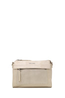 Woman Cream Long-Strap Patterned Crossbody Bag | Derimod Woman Cream Long-Strap Patterned Crossbody Bag | Derimod