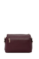 Women's Claret Red Long Strap Crocodile Crossbody Bag | Derimod Women's Claret Red Long Strap Crocodile Crossbody Bag | Derimod