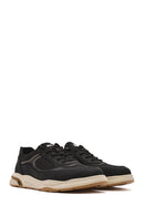 Men's Black Lace-up Leather Sneaker | Derimod Men's Black Lace-up Leather Sneaker | Derimod