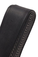 Women's Black Thick Soled Slippers | Derimod Women's Black Thick Soled Slippers | Derimod