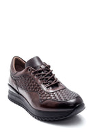 Men's Leather Braided Sneaker | Derimod Men's Leather Braided Sneaker | Derimod