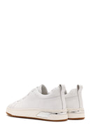Men's White Lace-up Leather Sneaker | Derimod Men's White Lace-up Leather Sneaker | Derimod