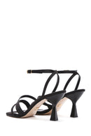 Women's Black Ankle Strap Heeled Sandals | Derimod Women's Black Ankle Strap Heeled Sandals | Derimod