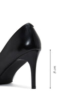 Kadın Siyah Deri Stiletto | Derimod Kadın Siyah Deri Stiletto | Derimod