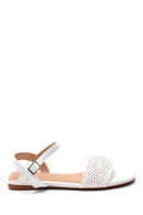 Women's Knitted Detailed Casual Sandals | Derimod Women's Knitted Detailed Casual Sandals | Derimod