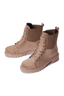 Women's Beige Suede Boots | Derimod Women's Beige Suede Boots | Derimod