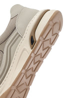 Men's Beige Lace-up Leather Sneaker | Derimod Men's Beige Lace-up Leather Sneaker | Derimod