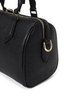 Woman Black Long-Strap Leather Shoulder Bag | Derimod Woman Black Long-Strap Leather Shoulder Bag | Derimod
