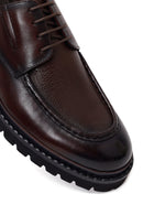 Male Brown Lace-Up Thick-Soled Leather Casual Shoe | Derimod Male Brown Lace-Up Thick-Soled Leather Casual Shoe | Derimod