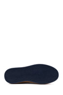 Erkek Lacivert Bağcıklı Deri Sneaker | Derimod Erkek Lacivert Bağcıklı Deri Sneaker | Derimod