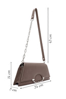 Women's Grey Chain Strap Crossbody Bag | Derimod Women's Grey Chain Strap Crossbody Bag | Derimod