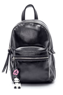Women's Backpack with Metallic Accessory Detail | Derimod Women's Backpack with Metallic Accessory Detail | Derimod