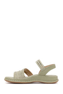 Women's Green Chunky Sole Comfort Sandals | Derimod Women's Green Chunky Sole Comfort Sandals | Derimod