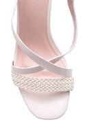 Women's Knitted Detailed Heeled Shoes | Derimod Women's Knitted Detailed Heeled Shoes | Derimod
