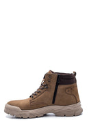 Men's Nubuck Leather Zippered Sports Boots | Derimod Men's Nubuck Leather Zippered Sports Boots | Derimod