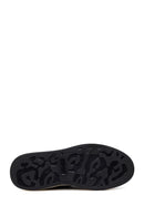 Erkek Siyah Bağcıklı Kalın Tabanlı Deri Sneaker | Derimod Erkek Siyah Bağcıklı Kalın Tabanlı Deri Sneaker | Derimod