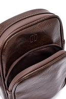 Men's Brown Mini Crossbody Bag | Derimod Men's Brown Mini Crossbody Bag | Derimod