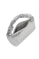 Women's Silver Long Strap Braided Mini Handbag | Derimod Women's Silver Long Strap Braided Mini Handbag | Derimod