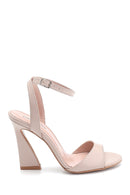 Women's Leather Heel Detailed Sandals | Derimod Women's Leather Heel Detailed Sandals | Derimod