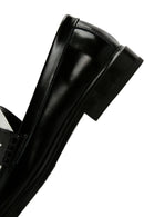Women's Black Leather Masculine Loafer | Derimod Women's Black Leather Masculine Loafer | Derimod