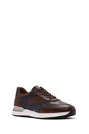 Men's Tan Lace-up Leather Sneaker | Derimod Men's Tan Lace-up Leather Sneaker | Derimod