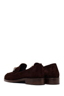 Woman Brown Buckled Suede Masculine Loafer | Derimod Woman Brown Buckled Suede Masculine Loafer | Derimod