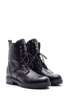 Women's Lace-up Leather Boots | Derimod Women's Lace-up Leather Boots | Derimod