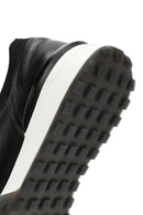 Erkek Siyah Kalın Tabanlı Bağcıklı Deri Casual Sneaker | Derimod Erkek Siyah Kalın Tabanlı Bağcıklı Deri Casual Sneaker | Derimod