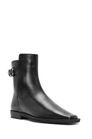 Women's Black Zippered Leather Boots | Derimod Women's Black Zippered Leather Boots | Derimod