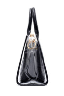 Women's Transparent Crocodile Patterned Shoulder Bag | Derimod Women's Transparent Crocodile Patterned Shoulder Bag | Derimod