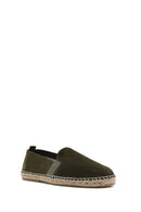 Men's Green Suede Leather Espadrilles | Derimod Men's Green Suede Leather Espadrilles | Derimod