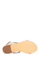 Women's Beige Stone Sandals | Derimod Women's Beige Stone Sandals | Derimod