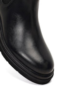 Men's Black Lace-up Leather Chelsea Boot | Derimod Men's Black Lace-up Leather Chelsea Boot | Derimod