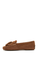 Women's Leather Suede Tassel Loafer | Derimod Women's Leather Suede Tassel Loafer | Derimod