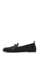 Women's Black Buckled Leather Loafer | Derimod Women's Black Buckled Leather Loafer | Derimod