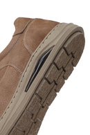 Men's Beige Lace-Up Nubuck Leather Sneakers | Derimod Men's Beige Lace-Up Nubuck Leather Sneakers | Derimod