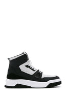 Erkek Siyah Deri Bilekli Sneaker | Derimod Erkek Siyah Deri Bilekli Sneaker | Derimod