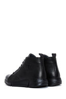 Men's Black Leather Zippered Boots | Derimod Men's Black Leather Zippered Boots | Derimod